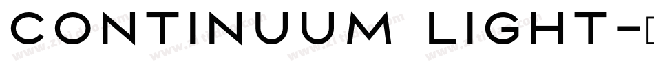 Continuum Light字体转换